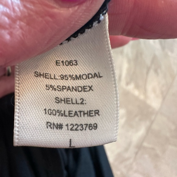 Boundary & Co. strapless dress with leather top. - Picture 7 of 8